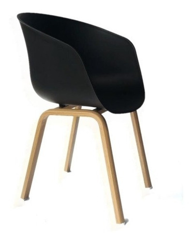 Sillon Silla Tulip Hay Eames Acero Simil Madera Blanco