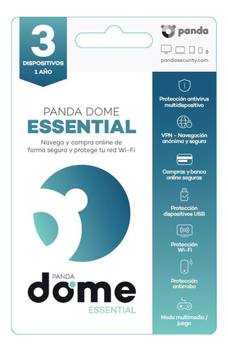 Panda Dome Essential 2024  / 1 An 3 Pc Antivirus