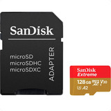 Cartão De Memória Micro 128gb 190 Sandisk Extreme Lacrado!