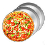 3pzs Charola Para Hornear Pizza Bandeja Inoxidable 30cm