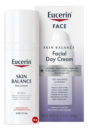 Eucerin Skin Balance Crema Hidratante Facial De Día 48g 