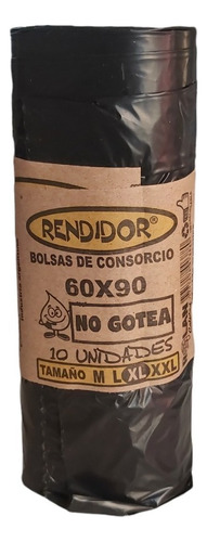 Bolsas Residuo Consorcio Basura Negras Rolan 60x90