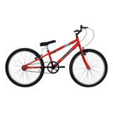 Bicicleta Feminina Masculina De Passeio Aro 24 Chrome Line Cor Vermelho Ferrari