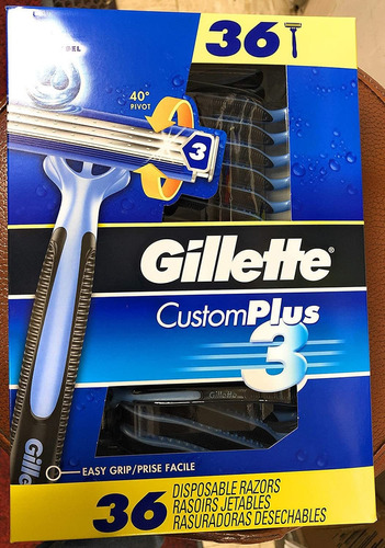 Gillette Customplus - 3 Maquinillas De Afeitar Desechables,