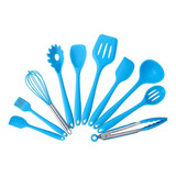 Utensilios De Cocina De Silicona, 10 Piezas, Cuchara Y Espát