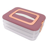 1 Pcs Caja Organizador Nevera Bola Recipientes Comida Food