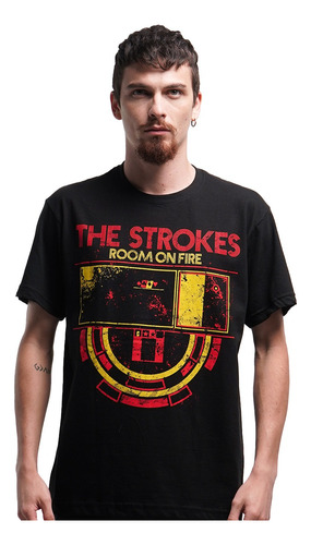 Camiseta The Strokes Room On Fire Rock Activity
