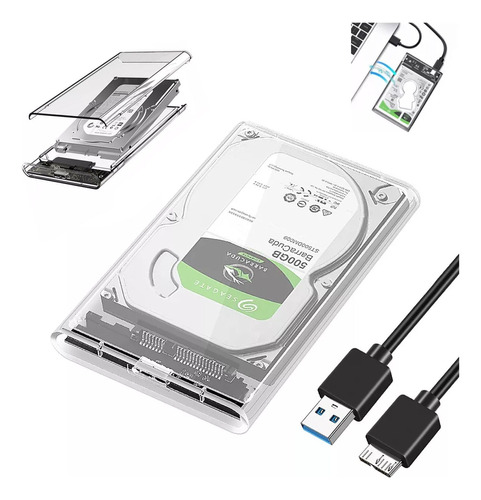 Carcasa Disco Duro 2.5 Usb 3.0 Hdd Ssd Sata I/ii/iii 3tb