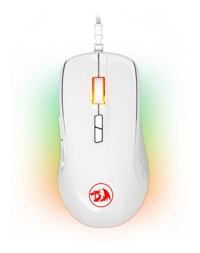 Mouse Gamer Redragon Stormage Rgb,  - M718w-rgb Branco