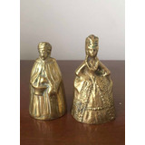 Campanas De Mesa En Bronce Macizo, Buen Sonido ( Pareja )