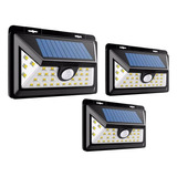 Pack 3 Focos 30 Led Exterior Sensor Movimiento 6w