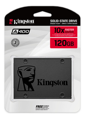 Ssd 120gb Kingston Sa400s37/120g Disco Sólido Interno 