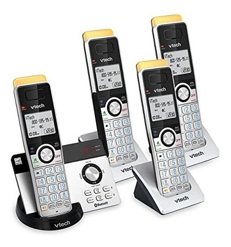 Vtech Is8121-4 - Set De 4 Telefonos Inalambricos Con Bluetoo