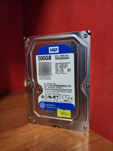 Disco Duro Hdd Western Digital 500 Gb Wd5000aakx 3,5 