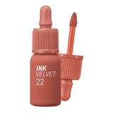Labial Ink Velvet - Peripera Color #22 Bouquet Nude