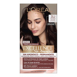 Tinte Loreal Excellence Nudes Sin Amoníaco Castaño Oscuro 3u