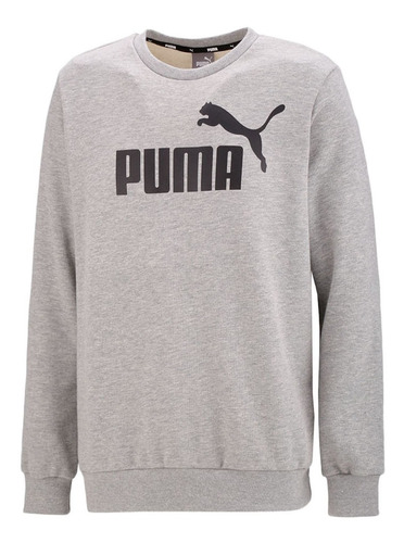 Buzo Puma Essentials Big Logo Crew Moda Grs Hombre