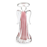 Anjo Em Cristal Murano Rosa - São Marcos