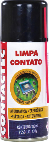 Limpa Contato Contactec 130 Gramas 210ml Implastec