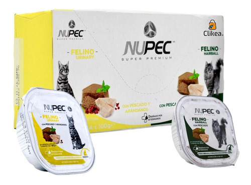 Paquete De 12 Latas Alimento Humedo Nupec Gato Adulto 100 G