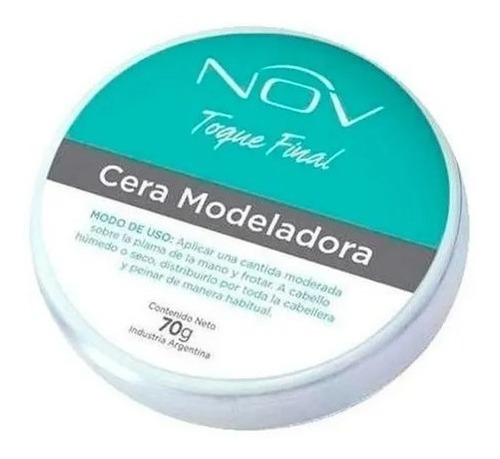 Cera Modeladora Nov Toque Final Fijacion Flexible X 70 Grs