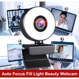 Câmera De Webcam Para Microfone De Computador Fill Light Bea