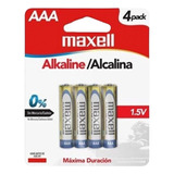 Baterias Alcalinas Aaa Marca Maxell Cuatro Unidades Lr06 4pk