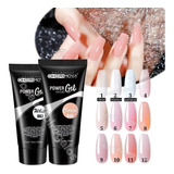 Polygel Powder Gel Cherimoya X50ml Uñas Esculpidas