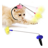 Juguete Collar Con Pluma Para Gato Interactivo Y Divertido 