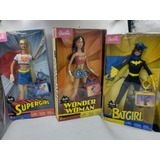 Barbie Wonder Woman Batgirl Supergirl Mattel 2003 