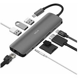 Usb Hub C, 9 En 1 Adaptador   C Con Ethernet, Usb 4