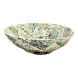 Plato Nácar Redondo Abalone 10 Cm Mesa Deco Moderno Mar 