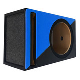 Cajón Para Subwoofer 12 Mdf Porteado Color Combinado N-azul