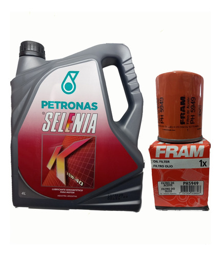 Kit De Filtro De Aceite Fram Fiat Mobi 1.0 + Selenia 15w40