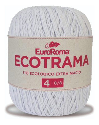Ovillo Hilo Algodon Ecotrama Euroroma Crochet 200grs 340mts