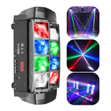 Mini Moving Spider Beam 8 Leds Rgbw 5w Dmx Strobo Sensor Som