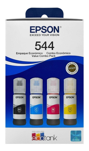 Kit Botella Tinta Epson T544 L3110 L3150 L5190