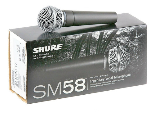 Micrófono Vocal Shure Sm58 Negro Profesional Original