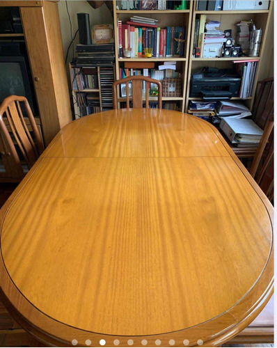 Juego De Mesa De Comedor Con 6 Sillas (roble)