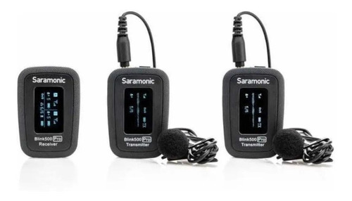 Micrófonos Saramonic Blink500 Pro B2 Condensador Omnidireccional Negros