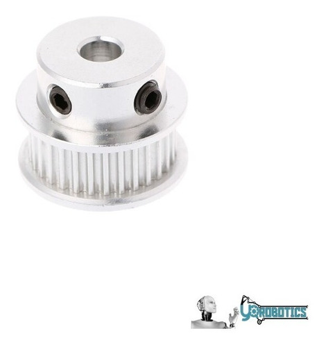 Polea 30 Dientes Gt2 Eje 5 Mm Paso 2mm Motor Paso A Paso