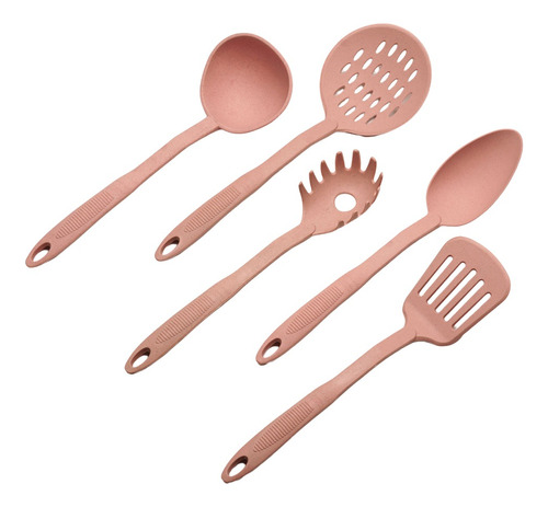 Set Utensilios Cocina 5 Piezas Nylon Areia Carol