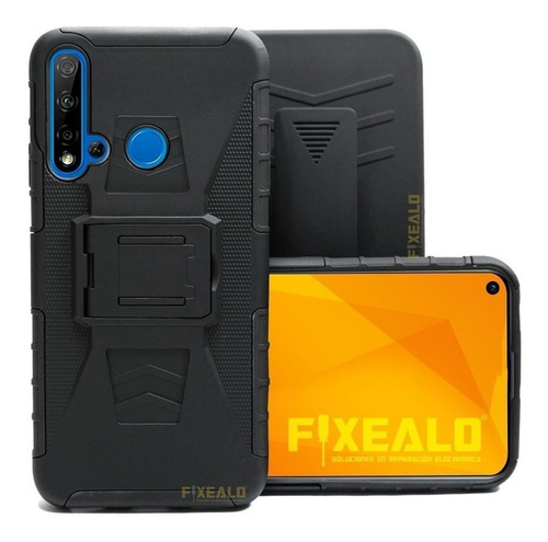 Funda Huawei Honor + Mica Completa Protector Rudo Clip 3 Pz