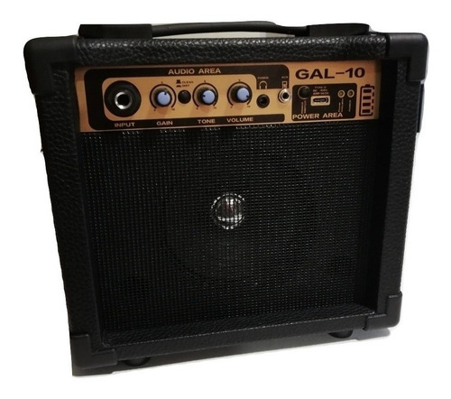 Amplificador De Guitarra Parquer 10w Con Bateria Gal-10