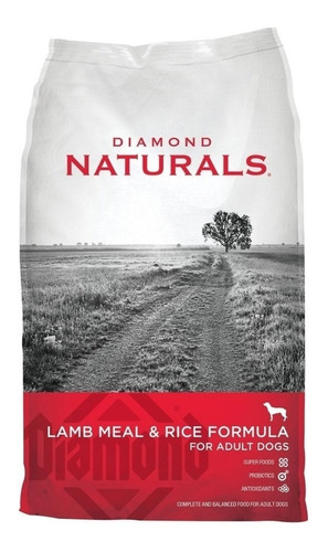 Alimento Diamond Naturals Adult Dog Para Perro Adulto Todos Los Tamaños Sabor Cordero Y Arroz En Bolsa De 18.14kg