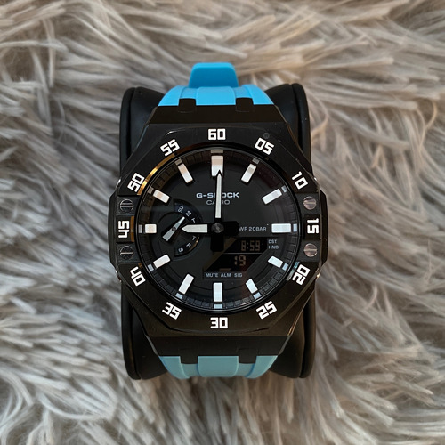 Reloj Casio G-shock Casioak Black Blue Tiffany 
