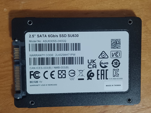 Disco Sólido Ssd Interno Adata Ultimate Su630 Asu630ss-240gq