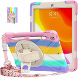 Funda Para iPad 9ª 8ª7ª Generación 10.2 Correa A2602 Rosa 