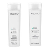 Shampoo Tónico Y Shampoo Profondo Tec Italy 300 Ml C/u