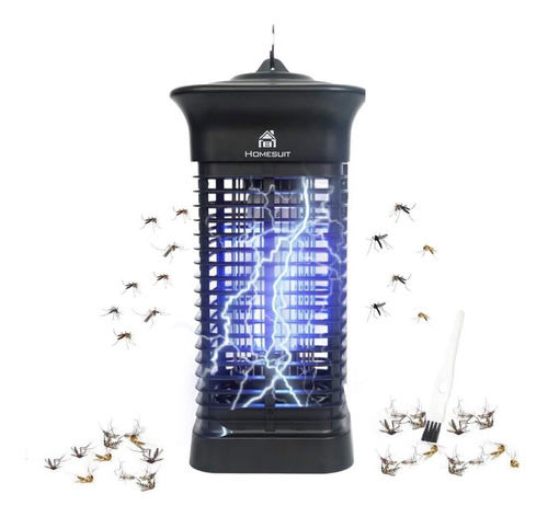Lámpara Eléctrica Mata Insectos Moscas, Interior Y Exterior